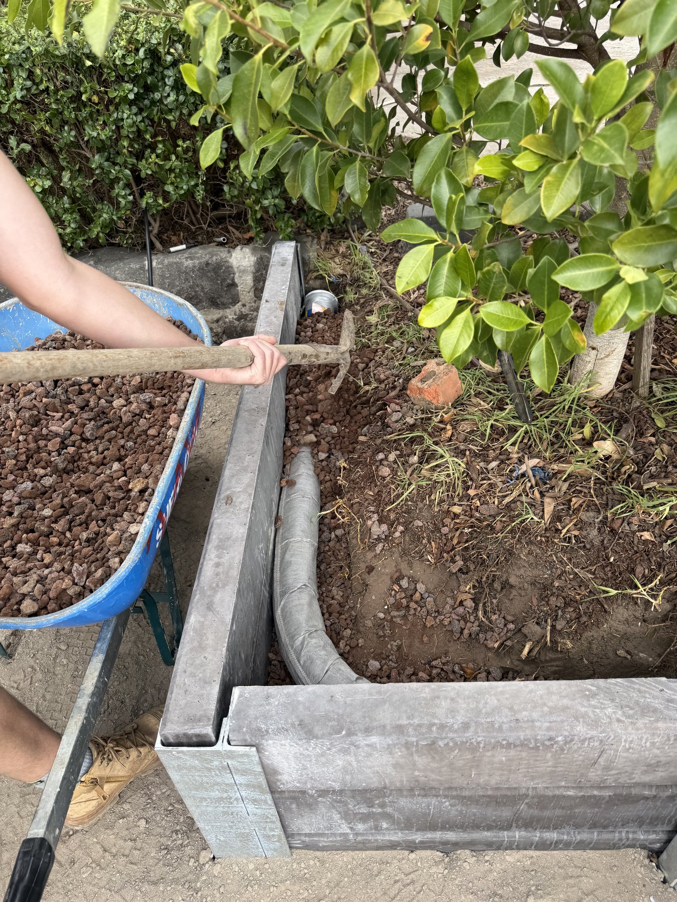 Drainage system behind retaining wall — Titan Group Vic