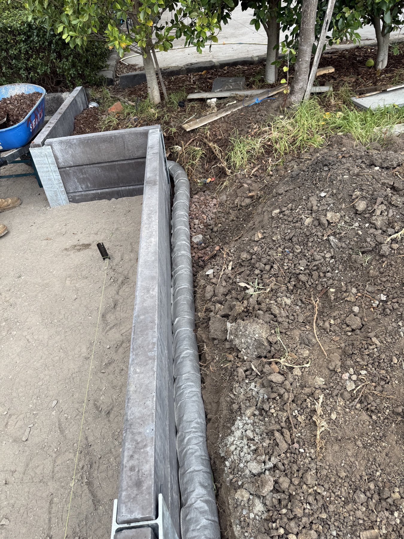 Ag-pipe and drainage aggregate install — Titan Group Vic